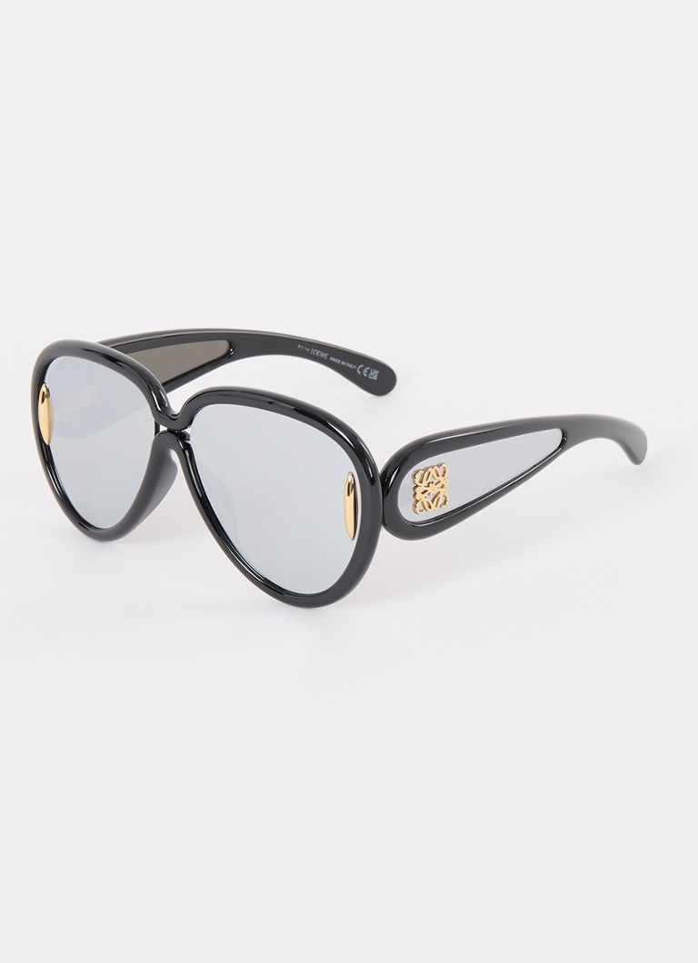 LOEWE Dames Piloten zonnebril LW40132I Zwart - Deal