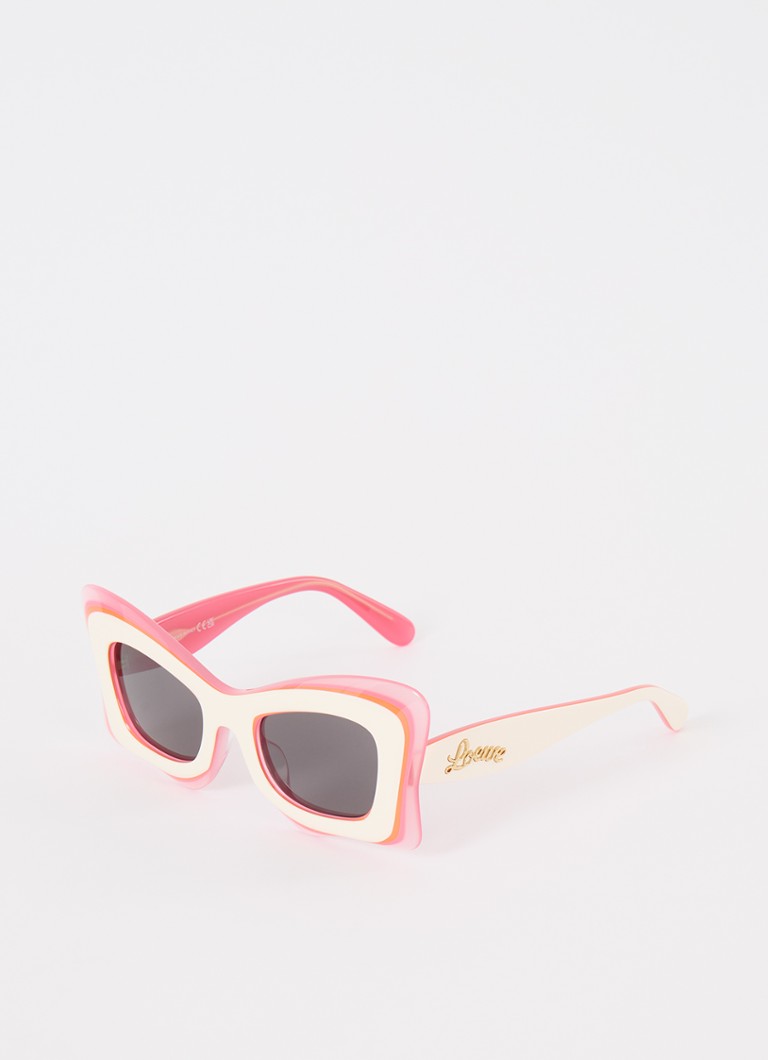 LOEWE Dames Retro zonnebril LW40140U Roze - Deal