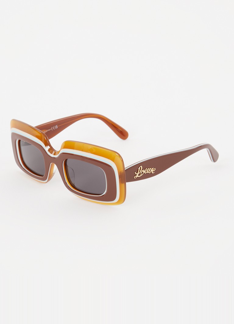 LOEWE Dames Retro zonnebril E4000232 Bruin - Deal