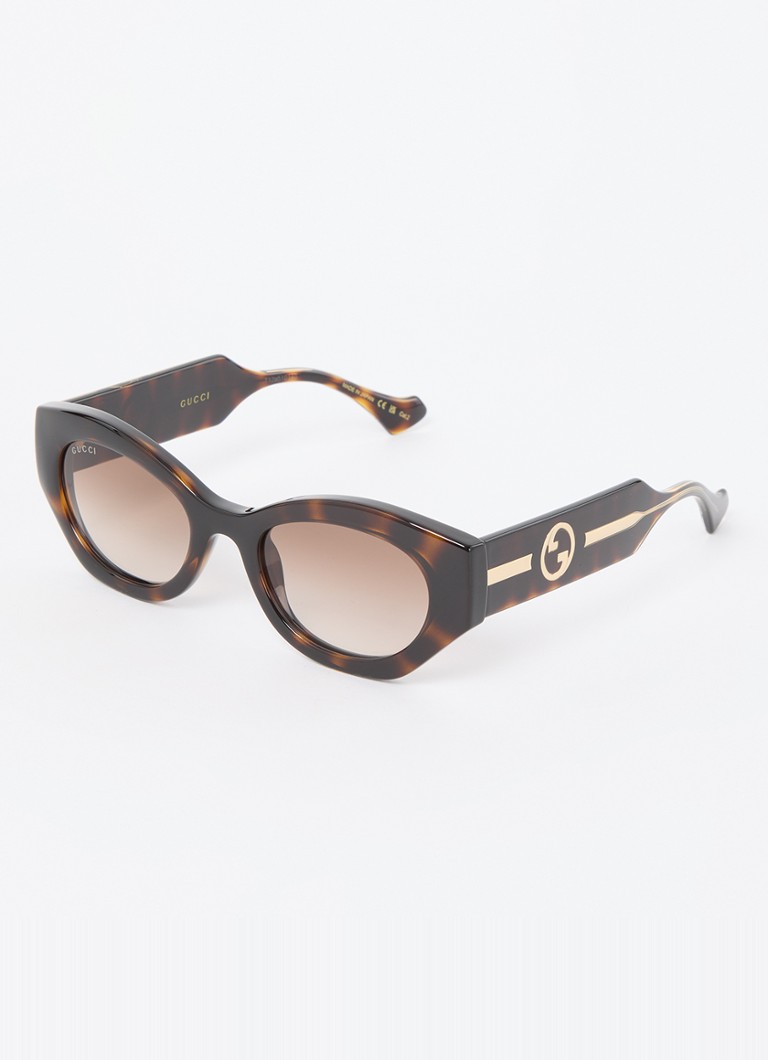 Gucci Dames Cat Eye zonnebril GG1553S Hazelnootbruin - Deal