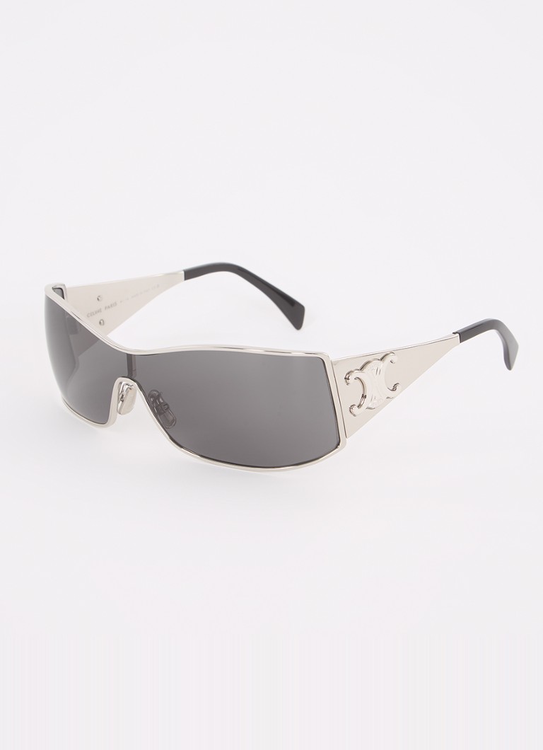 Celine Dames Maxi Metal Triomphe zonnebril CL40283U Zilver - Deal