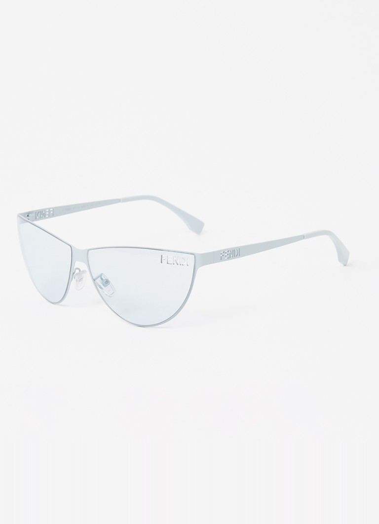 Fendi Dames Retro zonnebril FE40138U Lichtblauw - Deal