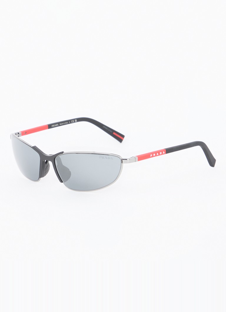 Prada Linea Rossa Dames Retro zonnebril PS55ZS Antraciet - Deal