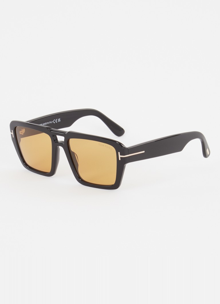TOM FORD Heren Redford Tr zonnebril TR001876 Zwart - Deal