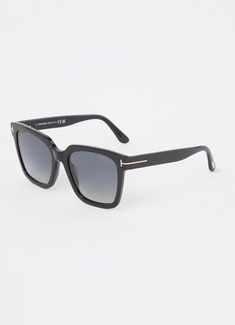 TOM FORD Dames Selby zonnebril gepolariseerd FT0952 Zwart - Deal