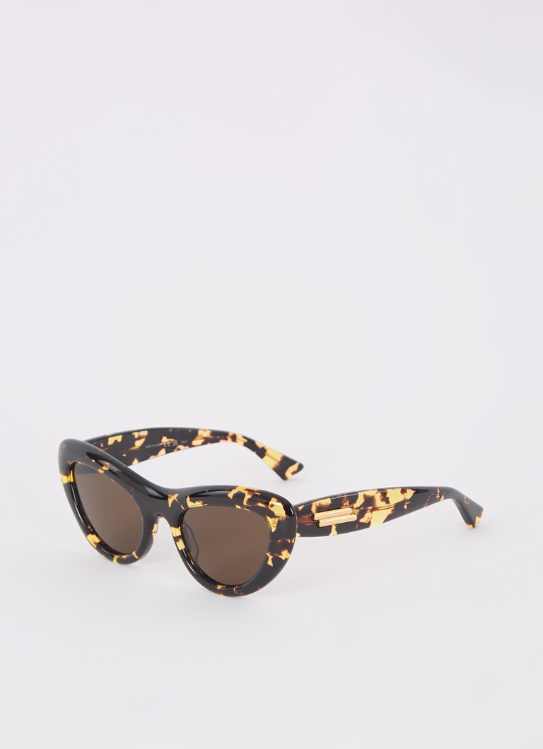 Bottega Veneta Dames Cat Eye zonnebril BV1282S Donkerbruin - Deal