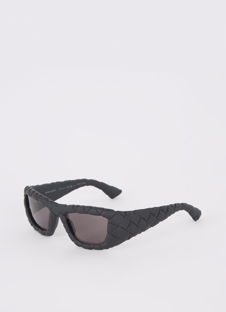 Bottega Veneta Heren Retro zonnebril BV1303S Zwart - Deal