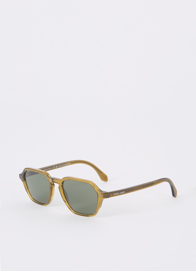 Armani Heren Wayfarer zonnebril AR8220 Mosgroen - Deal