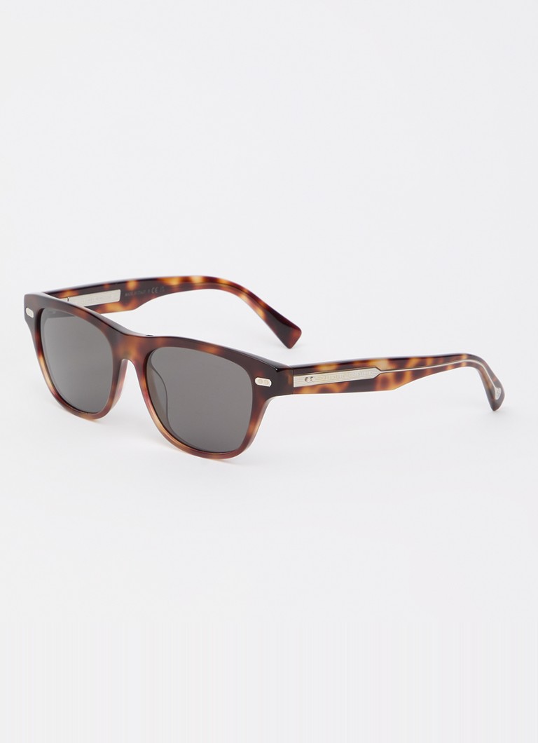 Brunello Cucinelli Heren Wayfarer zonnebril BC3005S Hazelnootbruin - Deal