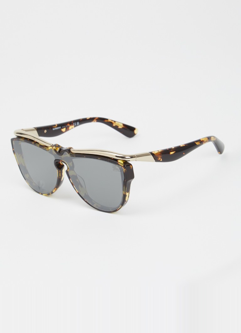 Burberry Heren Wayfarer zonnebril BE3162U Donkerbruin - Deal