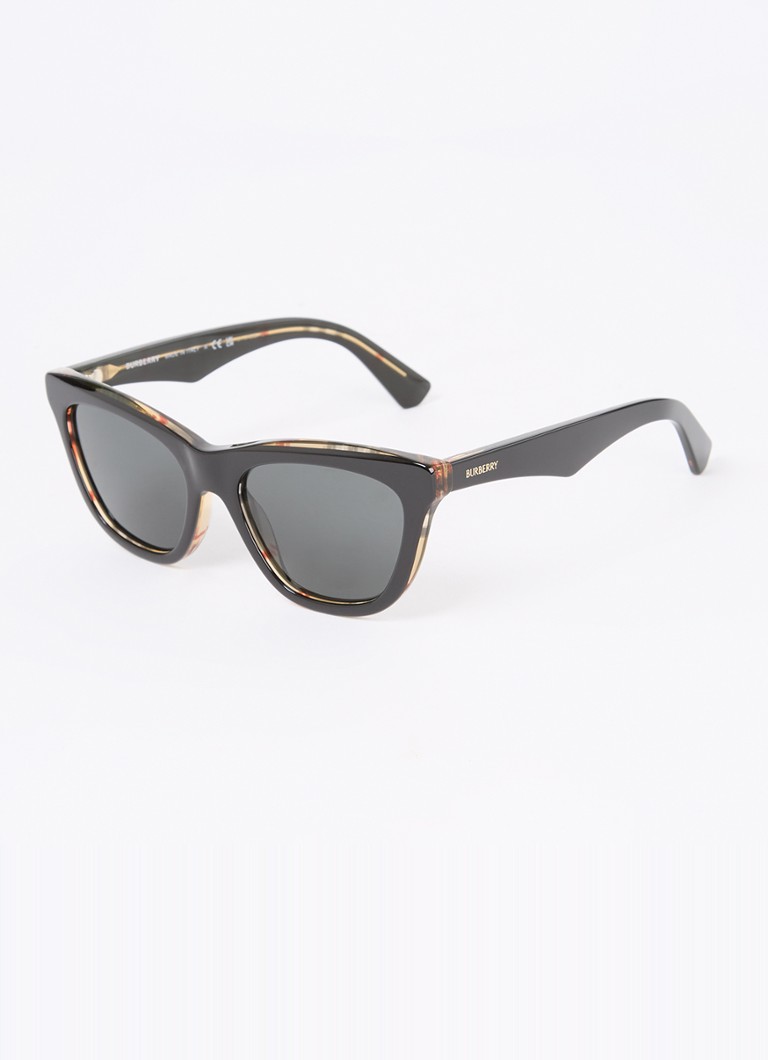 Burberry Dames Cat Eye zonnebril BE4435 Zwart - Deal