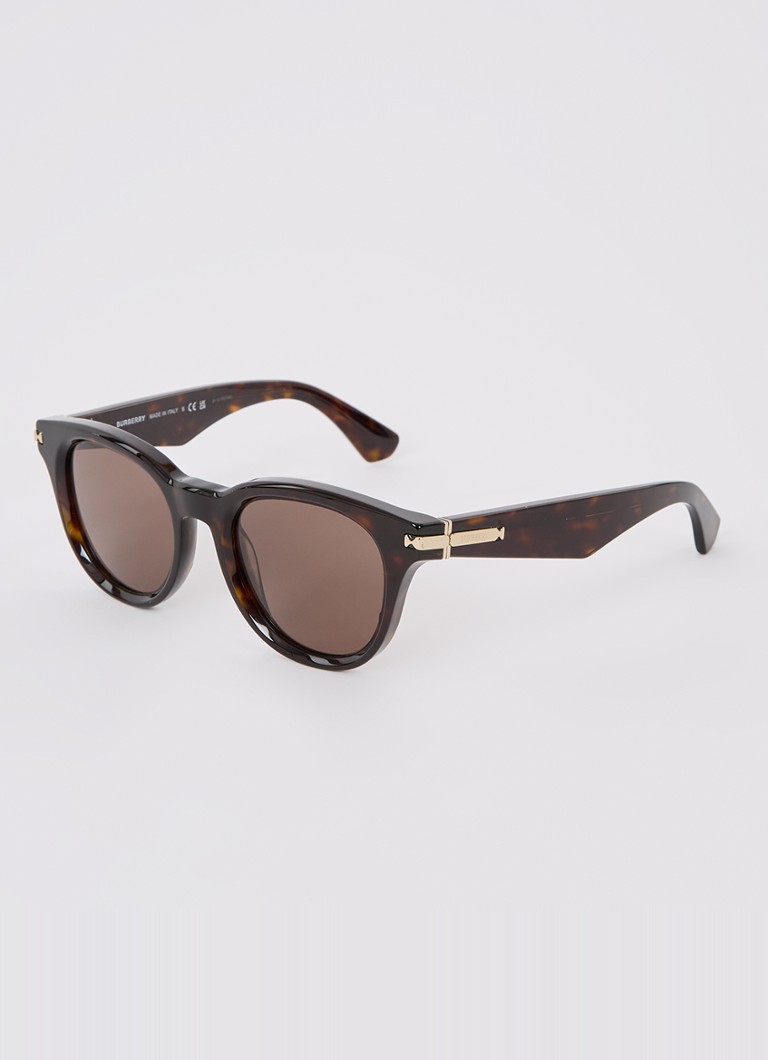 Burberry Heren Wayfarer zonnebril BE4439 Donkerbruin