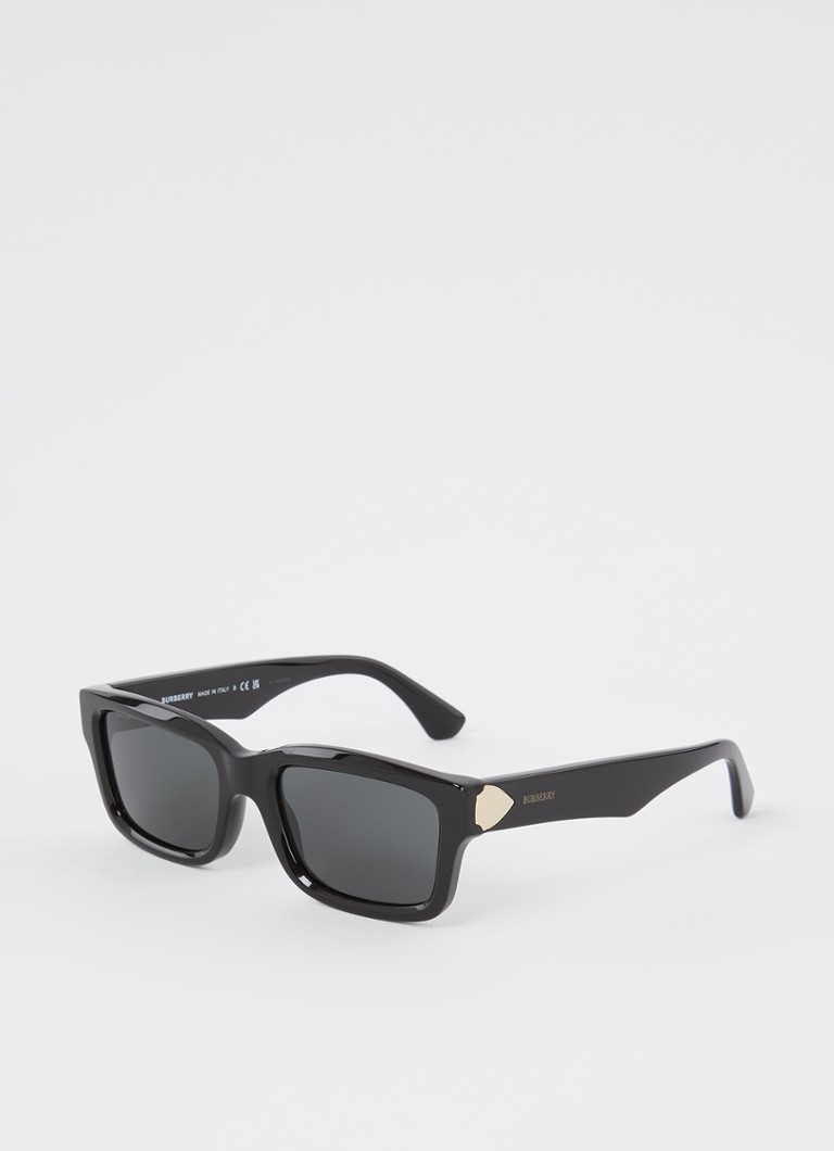 Burberry Heren Retro zonnebril BE4443 Zwart - Deal