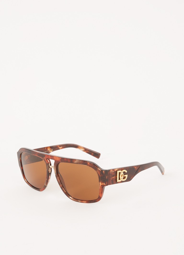 Dolce & Gabbana Heren Piloten zonnebril DG4403 Roodbruin - Deal