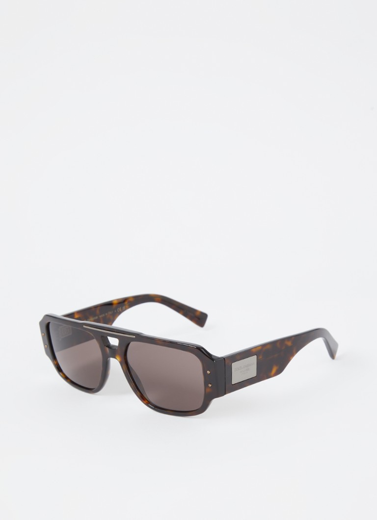 Dolce & Gabbana Heren Piloten zonnebril DG4482 Donkerbruin