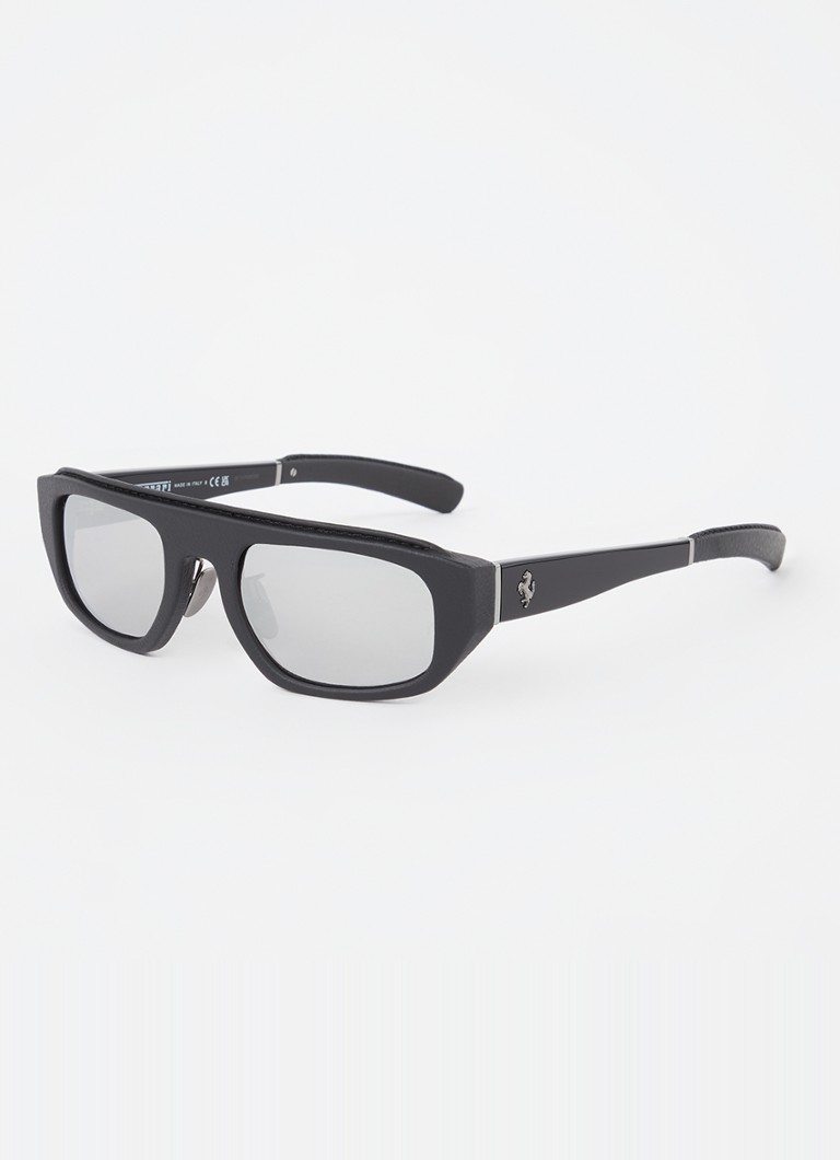 Ferrari Heren Wayfarer zonnebril FH2010Q Zwart - Deal