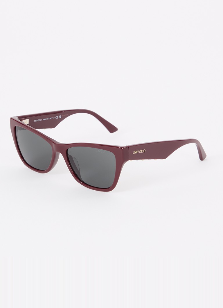 Jimmy Choo Dames Cat Eye zonnebril JC5024HU Donkerrood
