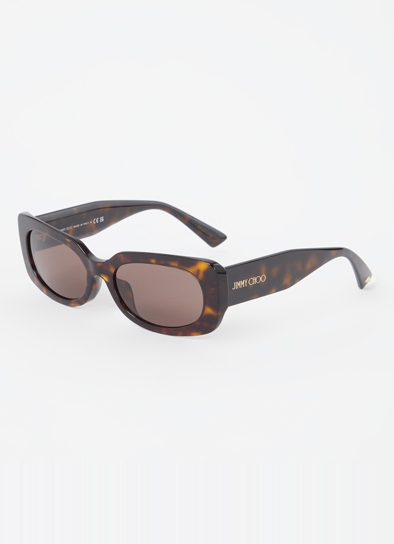 Jimmy Choo Dames Retro zonnebril JC5029U Donkerbruin - Deal