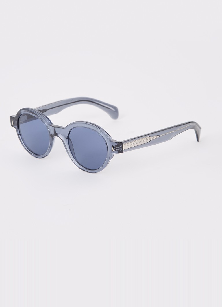 Moncler Heren Rondosa zonnebril ME6003 Staalblauw - Deal