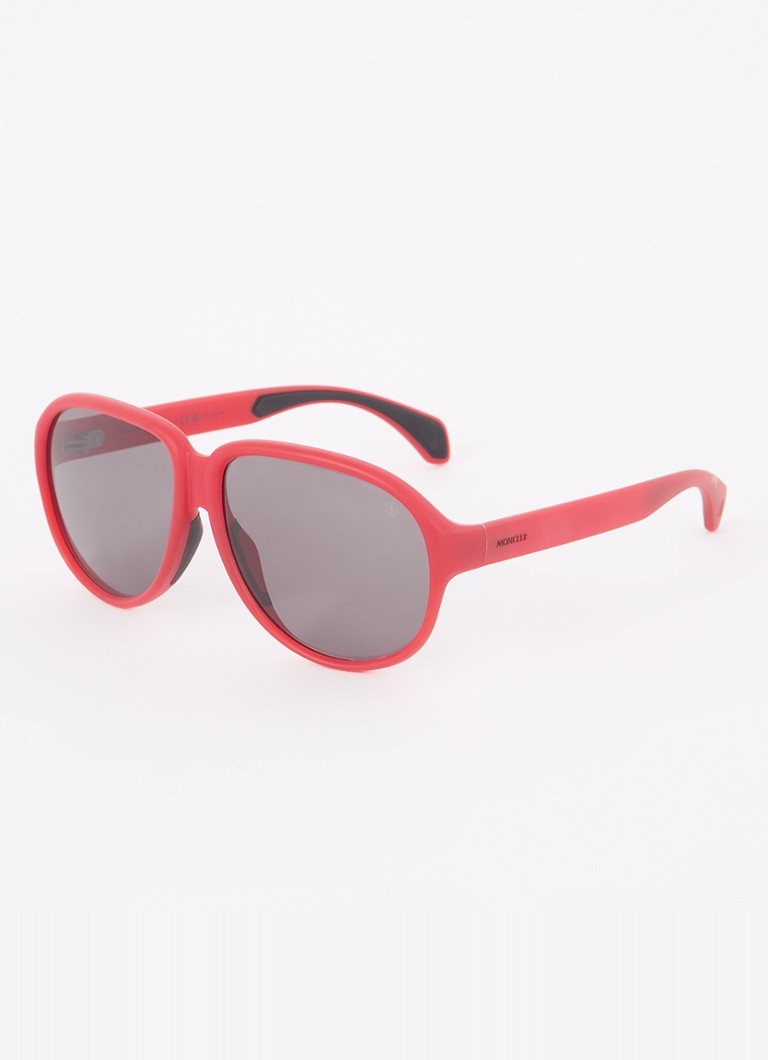 Moncler Dames Hallyconne zonnebril gepolariseerd ME8001 Rood - Deal