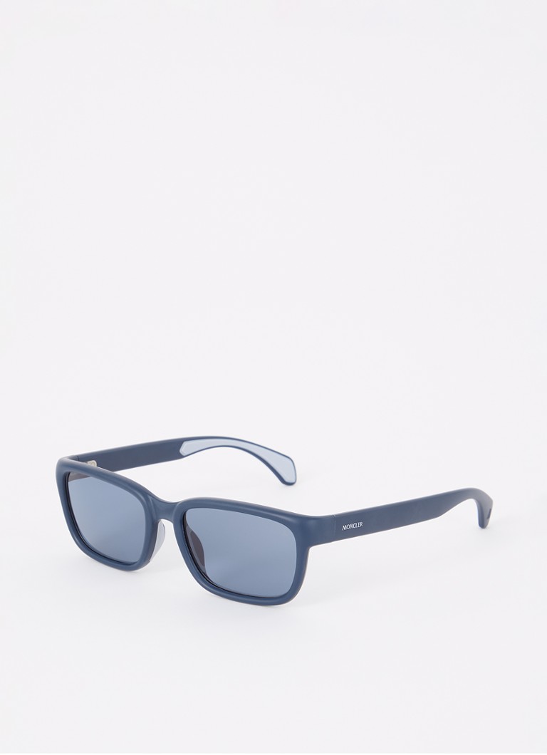Moncler Heren Wayfarer zonnebril ME8002 Staalblauw - Deal
