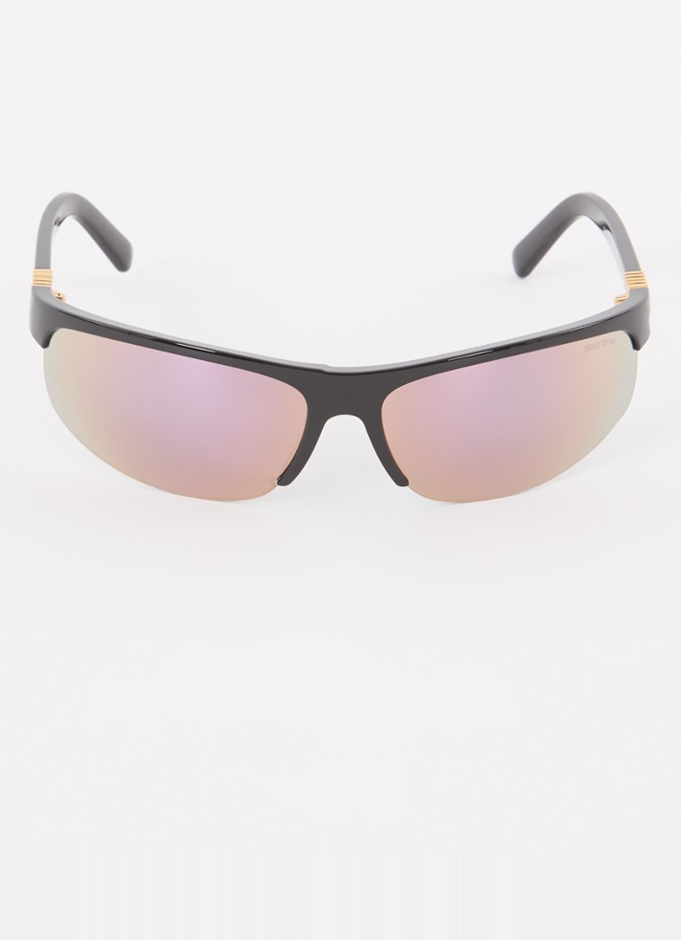 Miu Miu Dames Runway zonnebril MU A02S Zwart - Deal