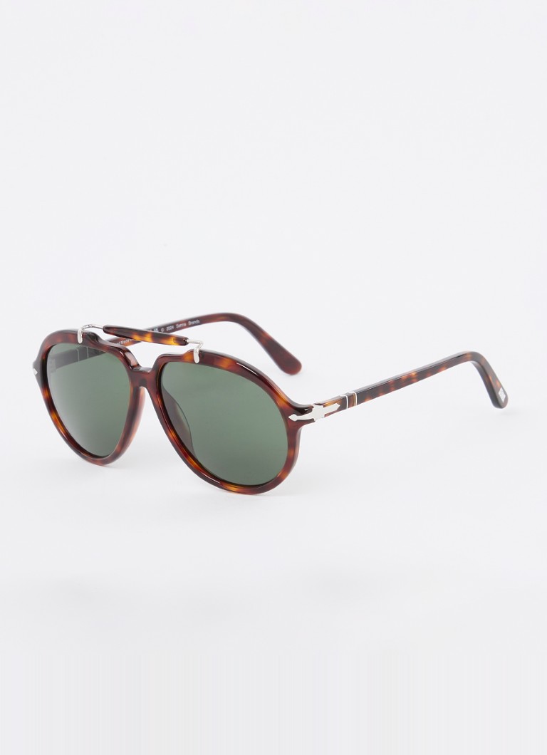 Persol Heren Piloten zonnebril PO0202S Donkerbruin - Deal
