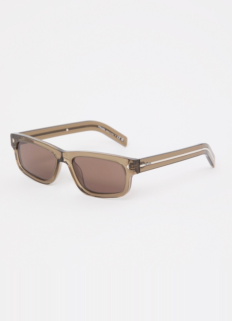 Prada Dames Retro zonnebril PRB11S Transparant - Deal