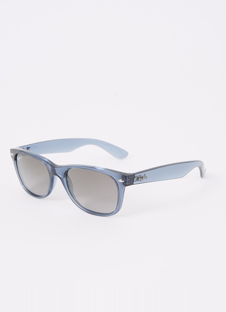 Ray-Ban Heren New Wayfarer zonnebril gepolariseerd RB2132 Blauwgrijs - Deal