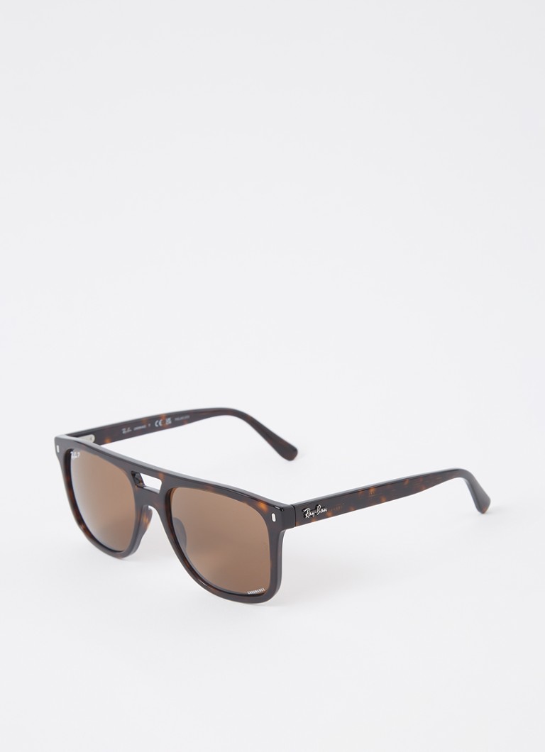 Ray-Ban Heren Chromance zonnebril gepolariseerd RB2213CH Donkerbruin - Deal