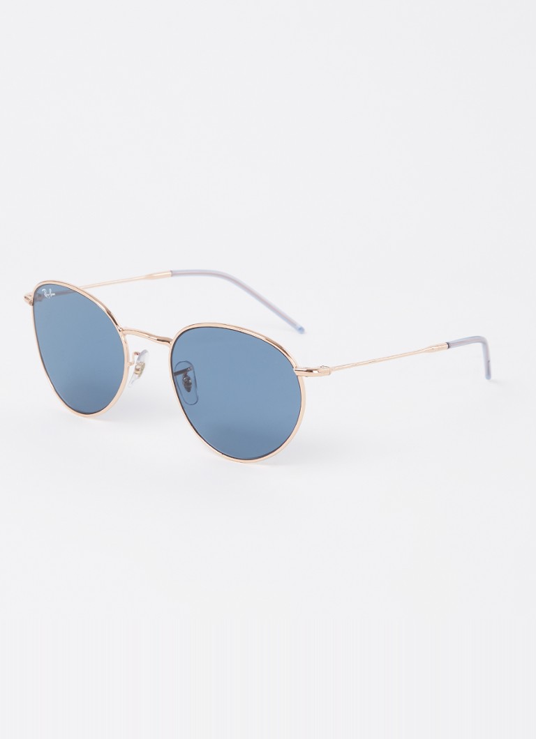 Ray-Ban Heren Round Reverse zonnebril RBR0103S Roségoud - Deal