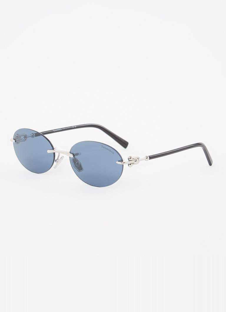 Tiffany & Co. Dames Retro zonnebril TF3104D Zwart - Deal