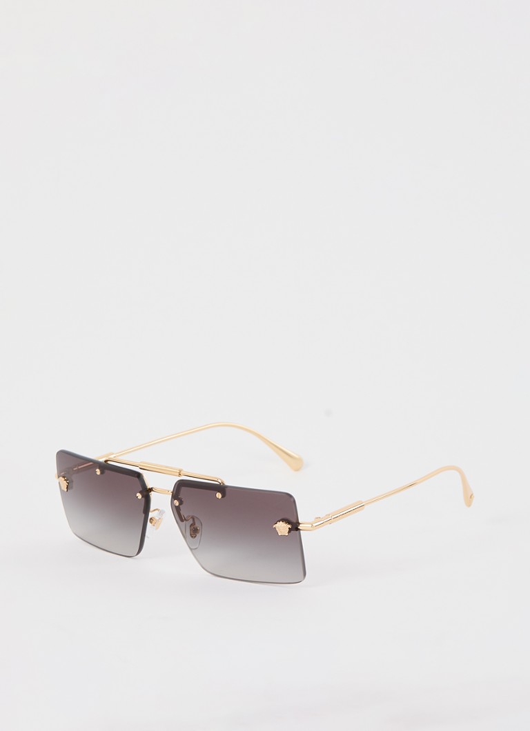 Versace Dames Piloten zonnebril VE2245 Goud - Deal