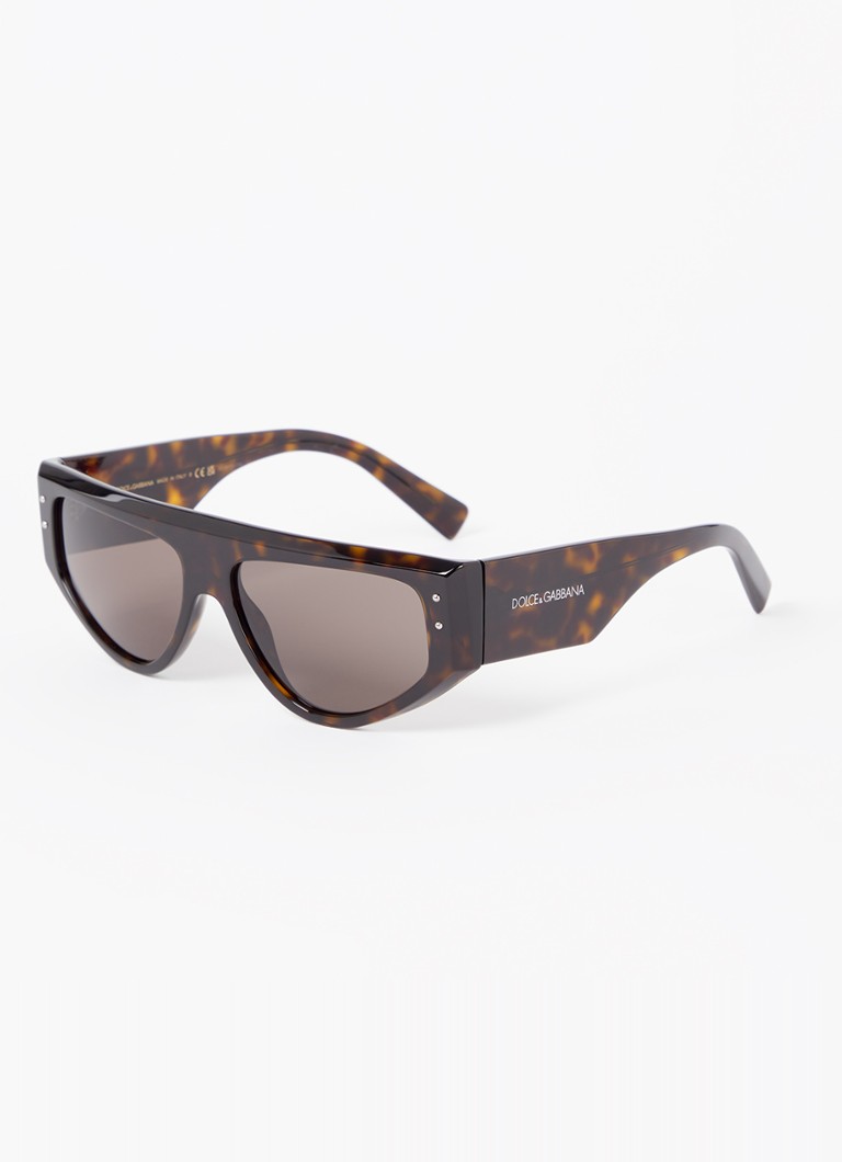 Dolce & Gabbana Dames Retro zonnebril DG4461 Donkerbruin - Deal