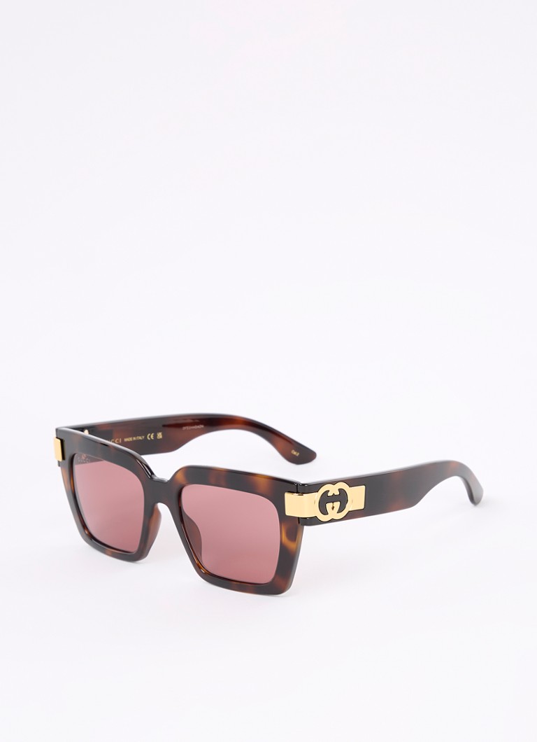 Gucci Dames Wayfarer zonnebril GG1689S Bruin - Deal