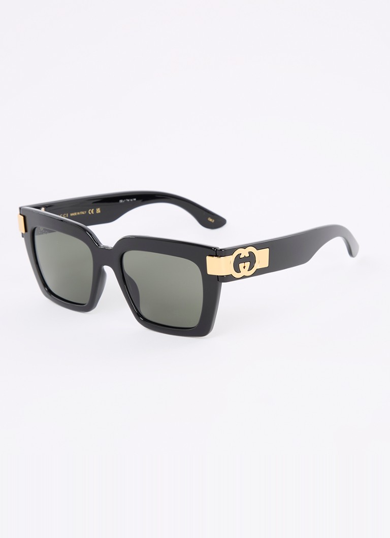 Gucci Dames Wayfarer zonnebril GG1689S Zwart