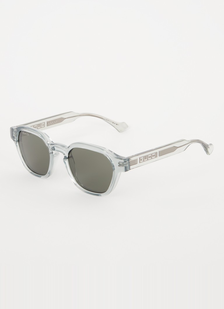 Gucci Heren Retro zonnebril GG1730S Lichtgrijs