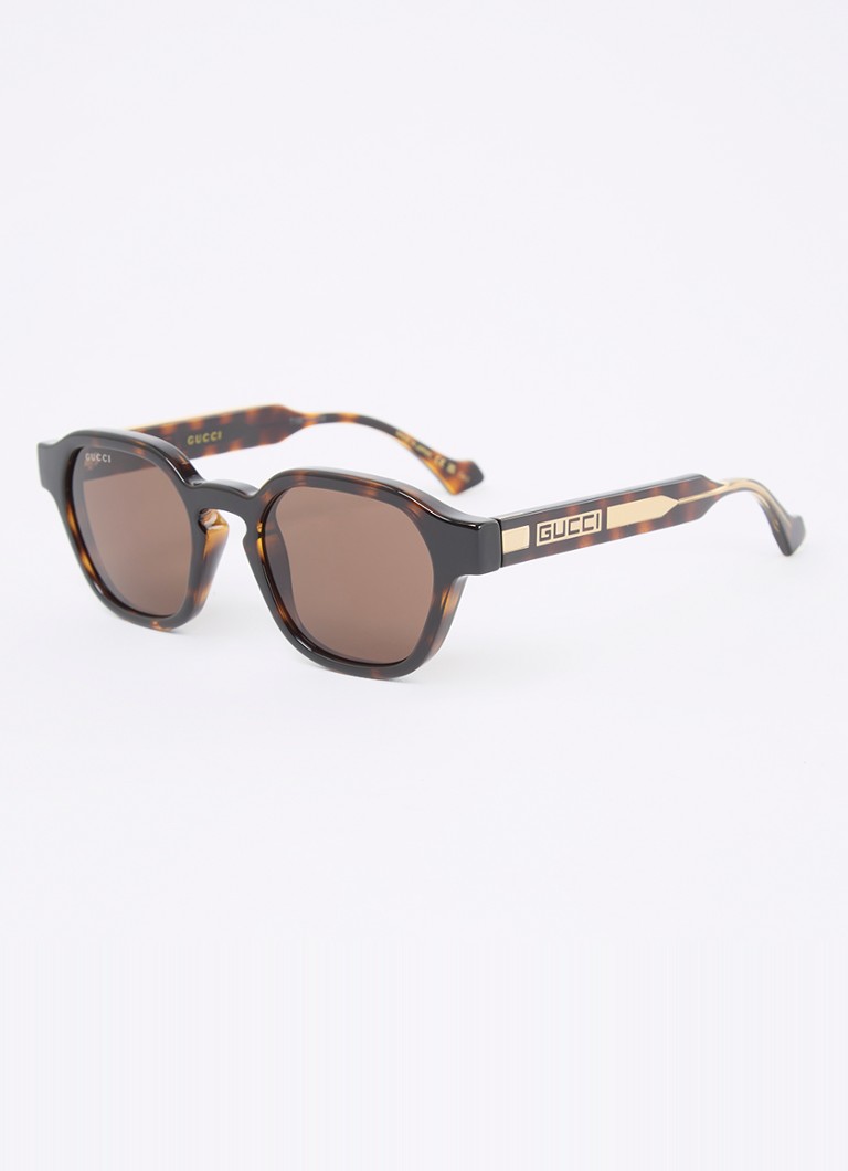 Gucci Heren Retro zonnebril GG1730S Donkerbruin