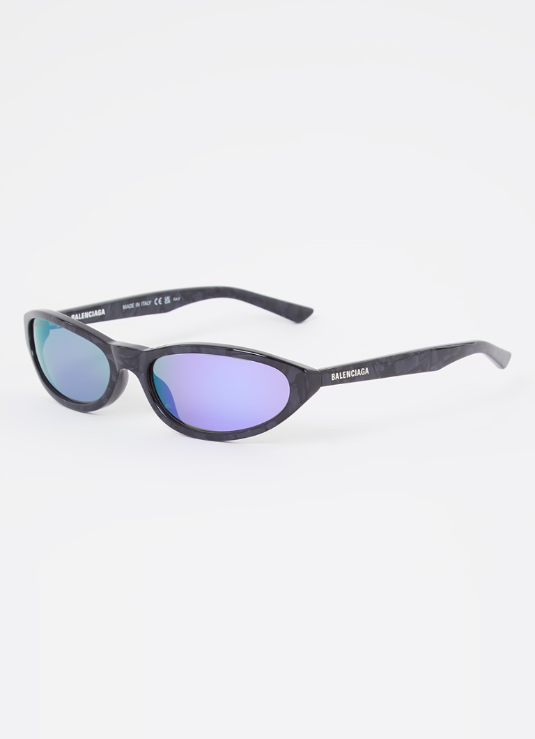 Balenciaga Heren Cat Eye zonnebril BB0007S Zwart - Deal
