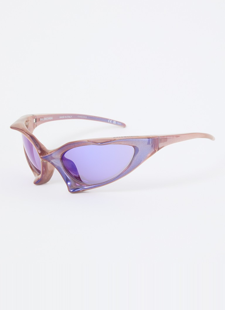 Balenciaga Heren Retro zonnebril BB0352S Paars - Deal