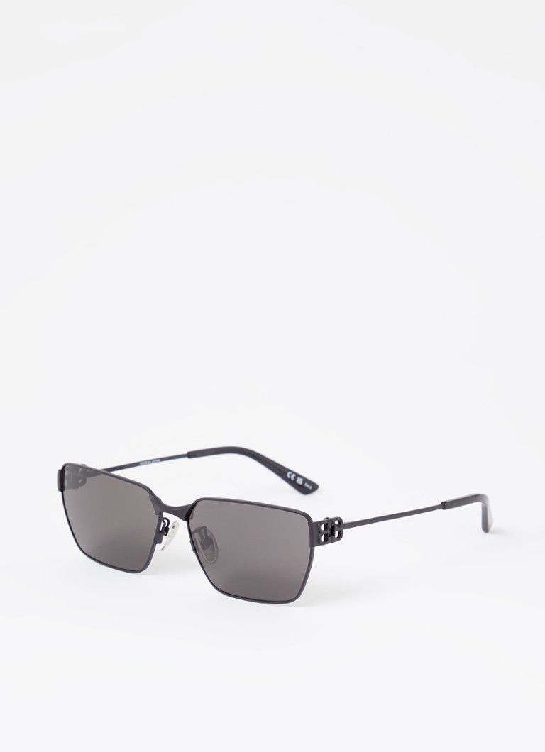 Balenciaga Heren Retro zonnebril BB0374SK Zwart