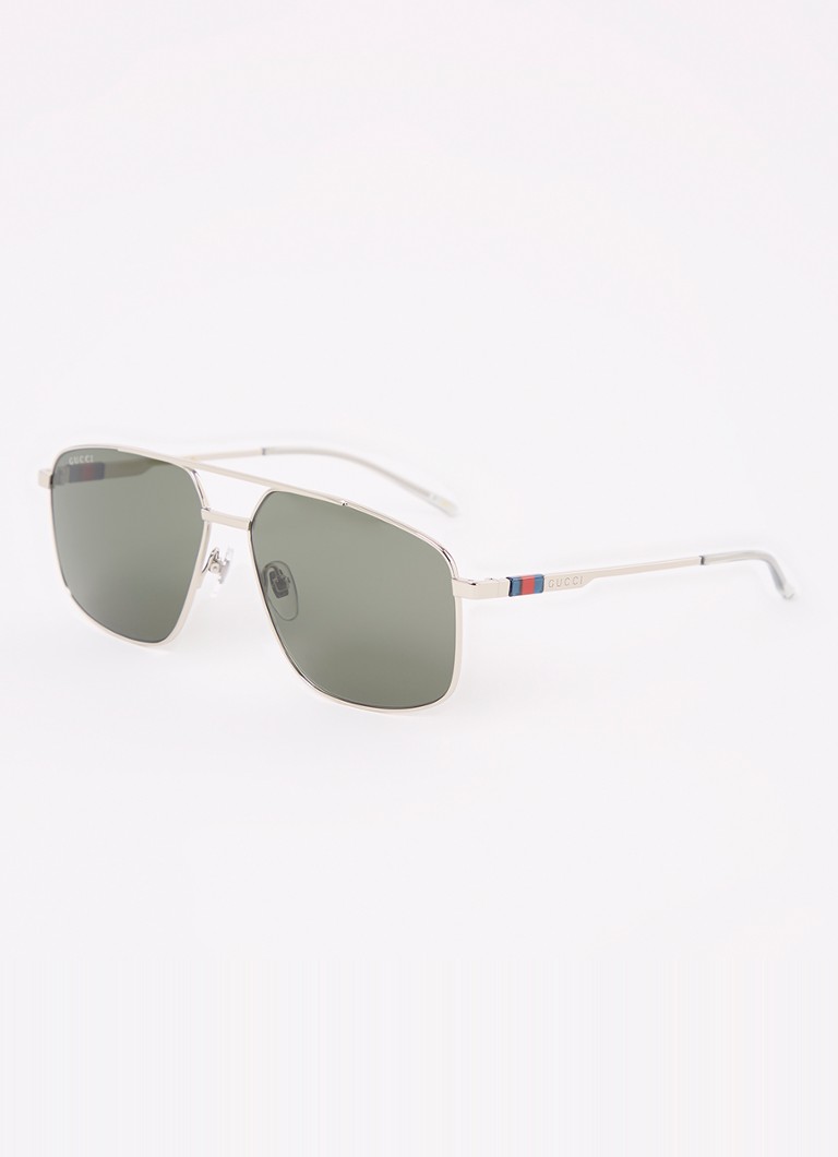 Gucci Heren Piloten zonnebril GG1676S Zilver