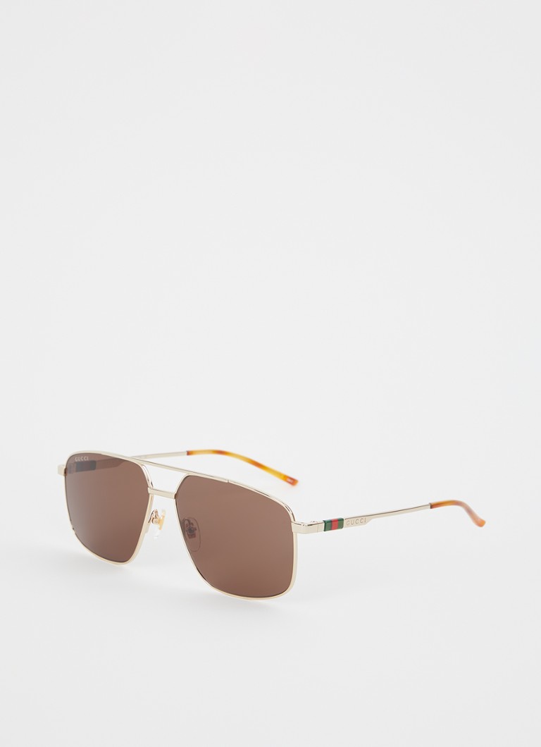 Gucci Heren Piloten zonnebril GG1676S Goud