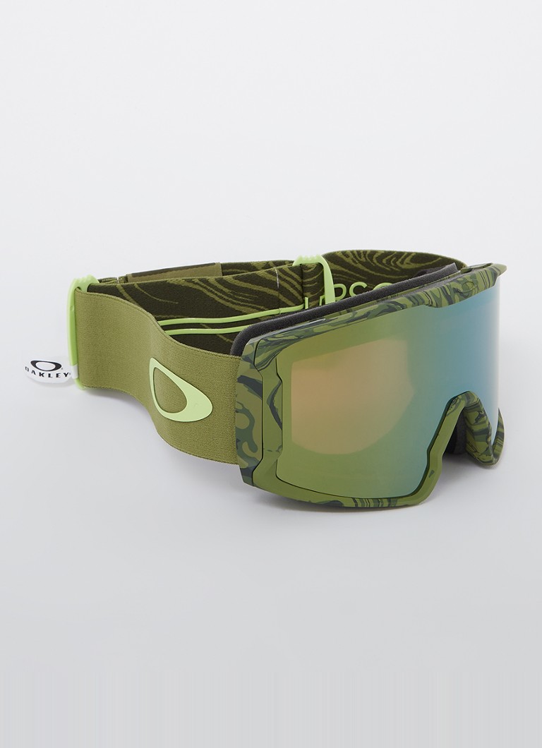 Oakley Heren Line Miner Pro skibril OO7137 Mosgroen - Deal