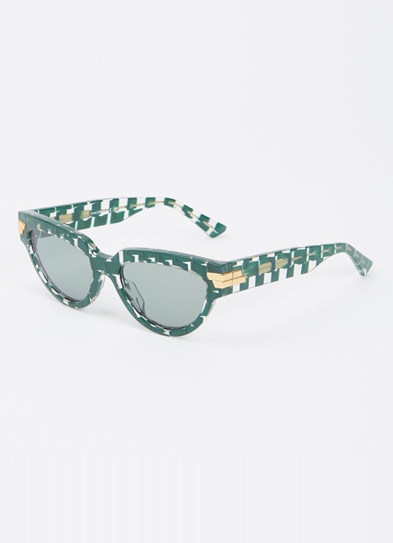Bottega Veneta Dames Retro zonnebril BV1035S Groen