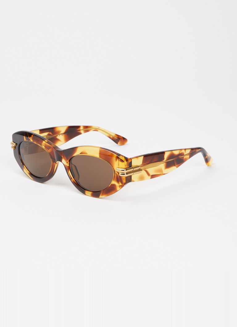Bottega Veneta Dames Cat Eye zonnebril BV1322S Cognac