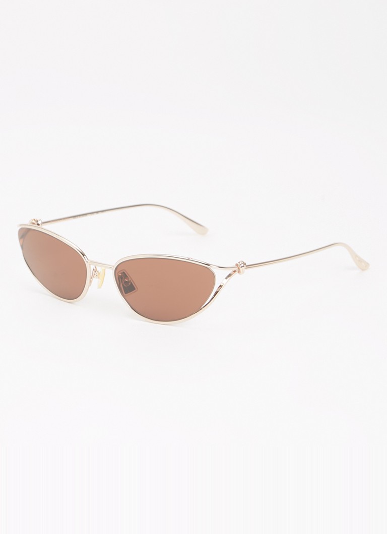 Bottega Veneta Dames Cat Eye zonnebril BV1330S Roségoud - Deal