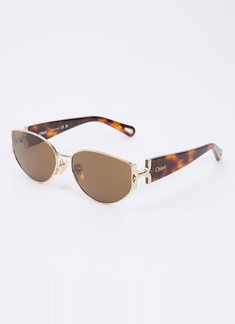 Chloé Dames Retro zonnebril CH0260S Goud - Deal