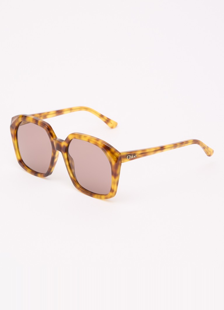 Chloé Dames Retro zonnebril CH0280S Geel - Deal