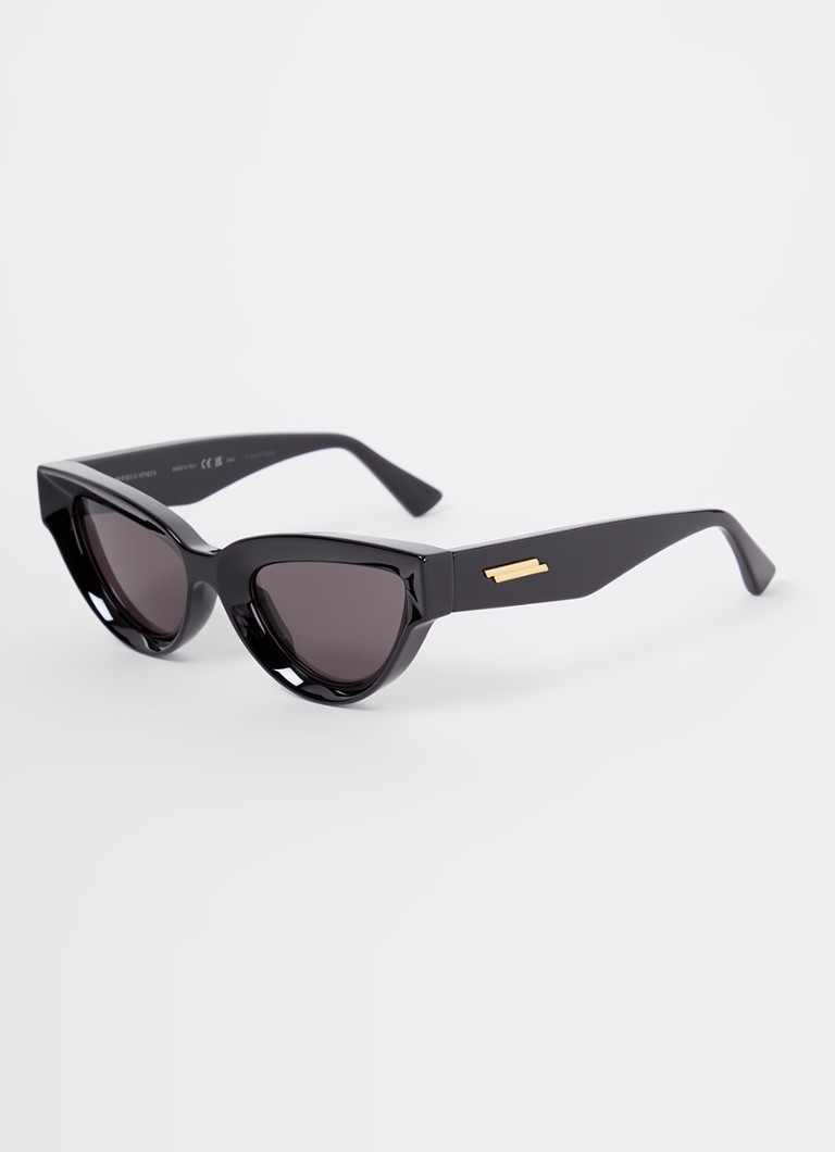 Bottega Veneta Dames Cat Eye zonnebril BV124 Zwart - Deal